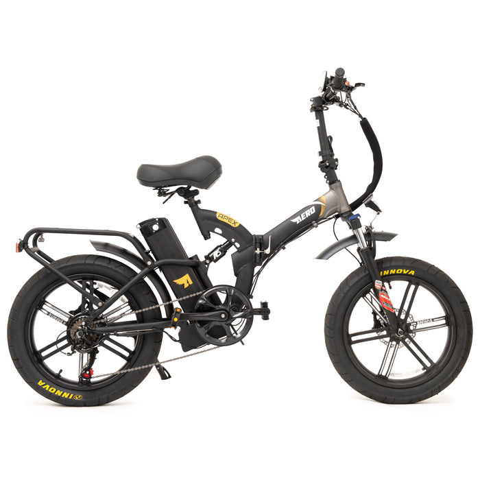 Aero Apex Full-Suspension Folding Electric Bike - Vforce Wheels