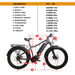 Eunorau Fat-Hd 48V 1000W Motor All Terrain Fat Tire Electric Mountain Bike Hunting/Fishing - Vforce Wheels