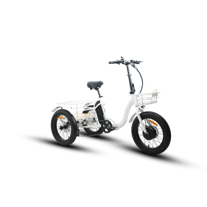 (PRE-ORDER) Eunorau NEW-TRIKE 48V 500W 20'' Step-Through Fat-Tire Folding Electric Tricycle - Vforce Wheels
