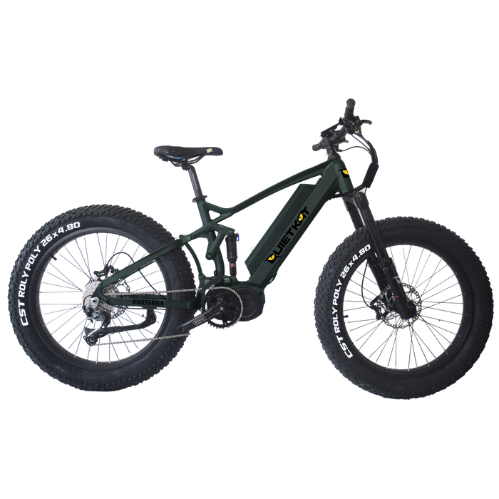 QuietKat Fat Tire Electric Mountain Bike, RIDGERUNNER - Vforce Wheels